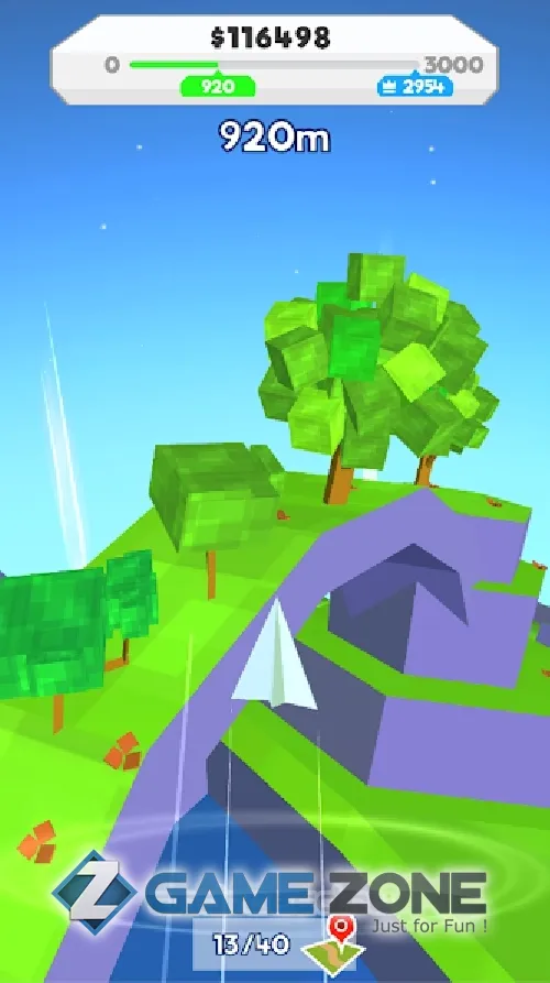 صورة من لعبة Paper Plane Planet