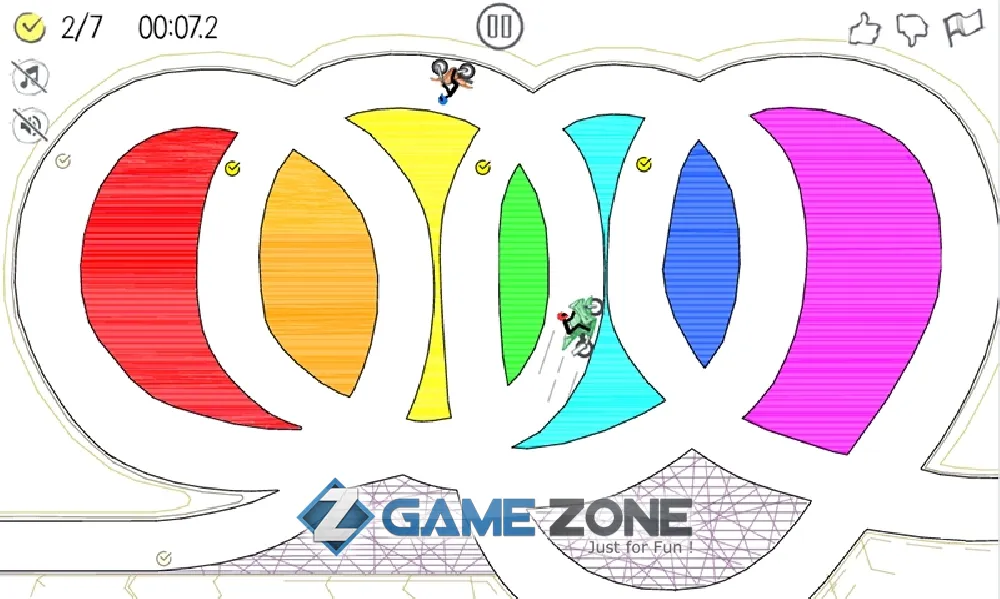 صورة من لعبة PaperRacer: гонки по скетчбуку