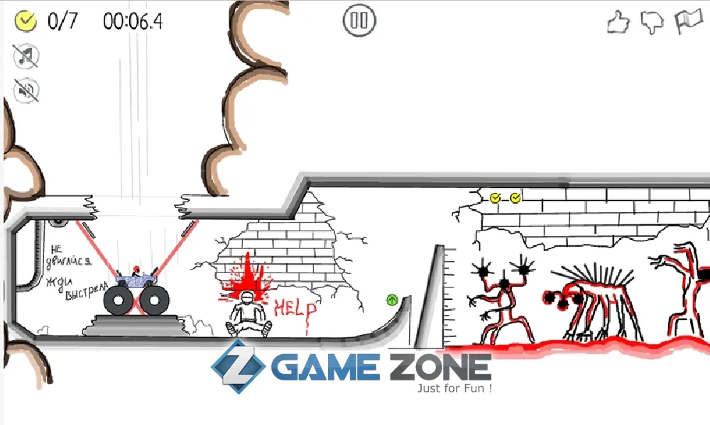 صورة من لعبة PaperRacer: гонки по скетчбуку