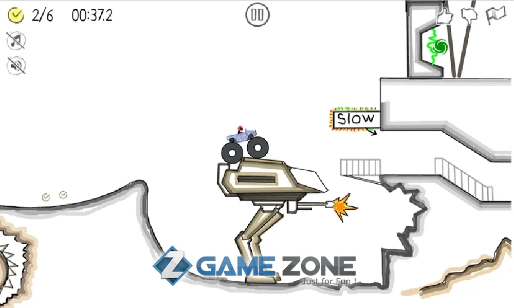 صورة من لعبة PaperRacer: гонки по скетчбуку