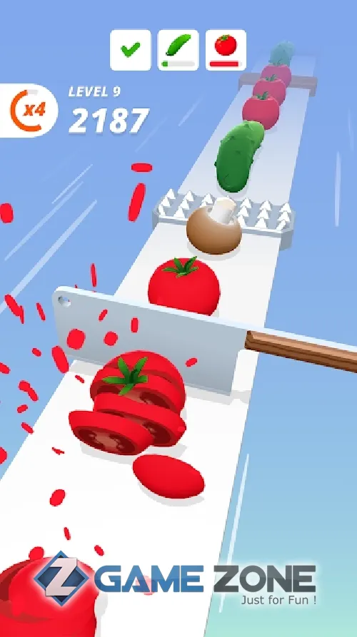 صورة من لعبة Perfect Slices [Много денег]