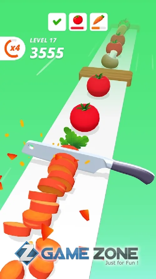 صورة من لعبة Perfect Slices [Много денег]