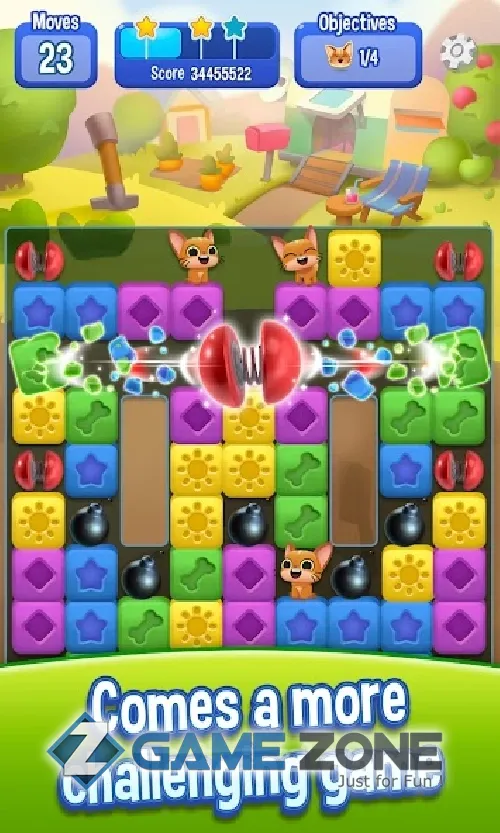 صورة من لعبة Pet Rescue Saga [Много жизней]