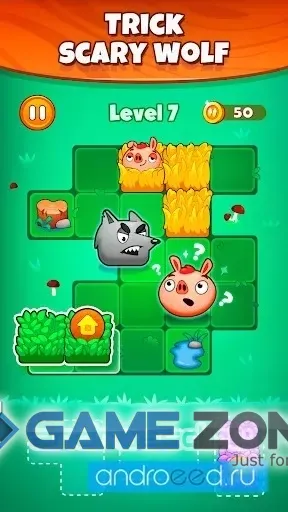 صورة من لعبة Pigs and Wolf Block Puzzle [много подсказок]