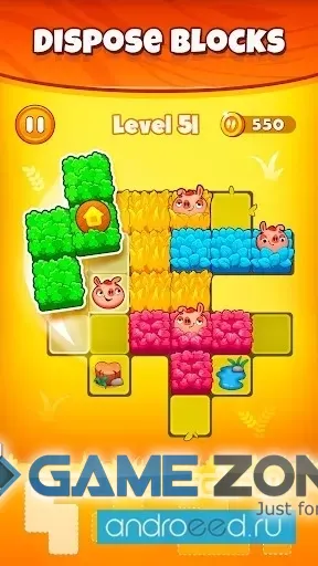 صورة من لعبة Pigs and Wolf Block Puzzle [много подсказок]