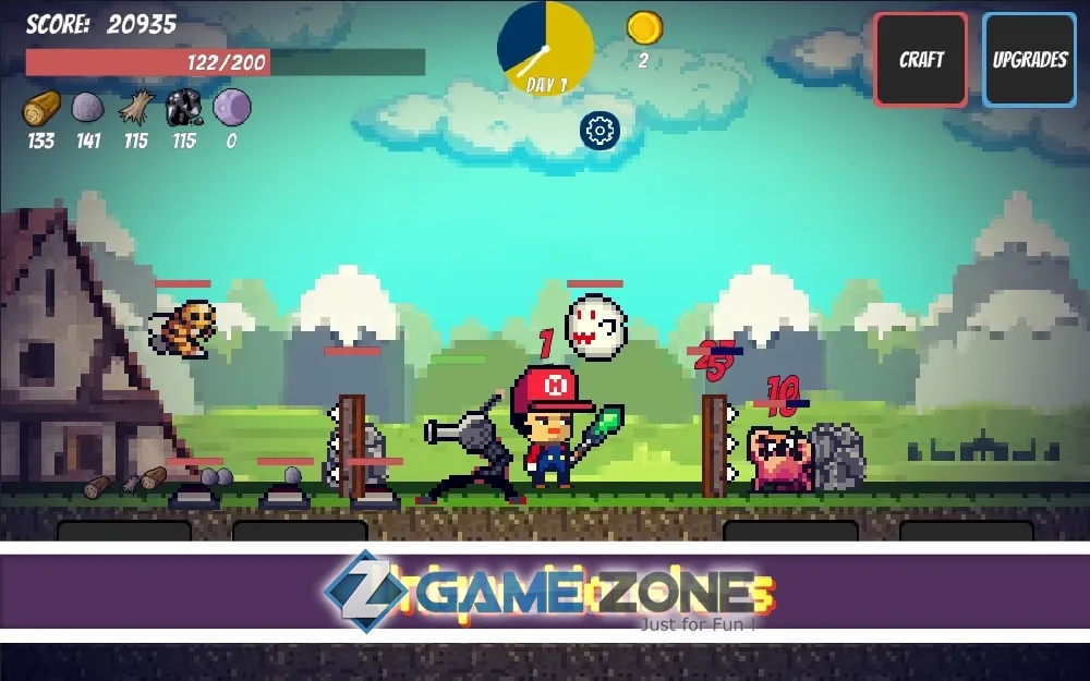 صورة من لعبة Pixel Survival Game [Много денег]