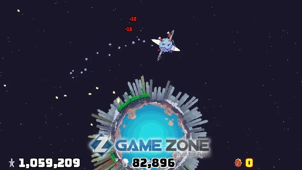 صورة من لعبة Planet Bash