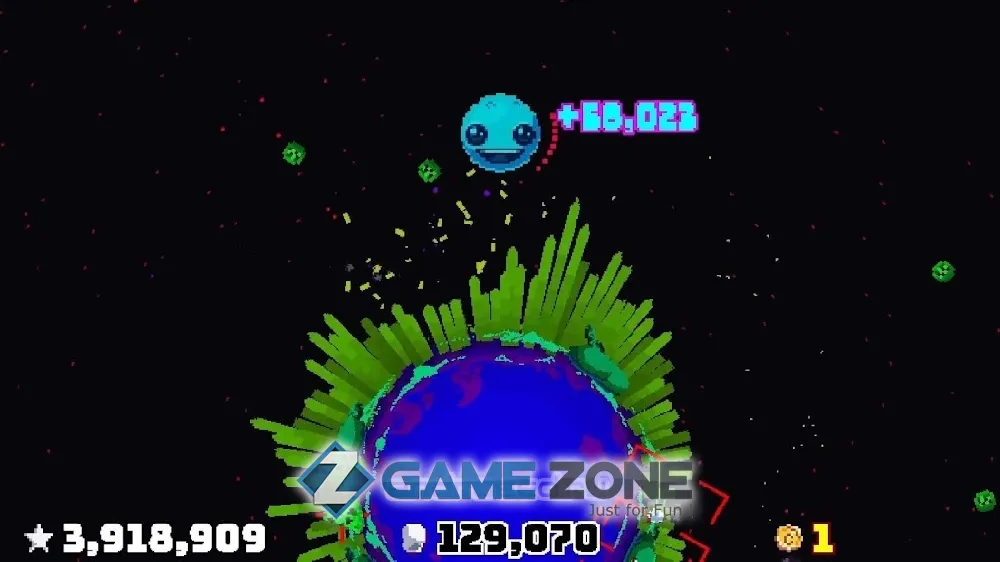 صورة من لعبة Planet Bash