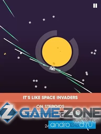 صورة من لعبة Planet Invaders