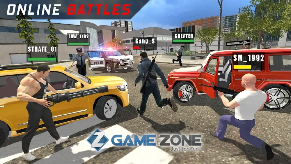 صورة من لعبة Police vs Gangsters 4x4 Offroad [unlocked/Mod Money/Adfree]