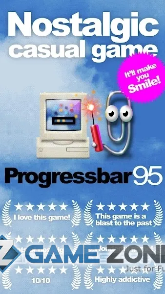 صورة من لعبة Progressbar95 easy nostalgic hypercasual game
