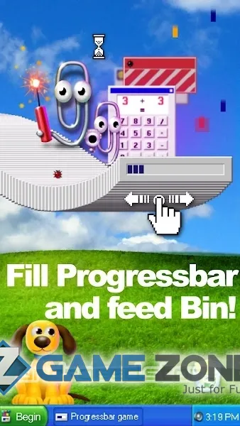 صورة من لعبة Progressbar95 easy nostalgic hypercasual game