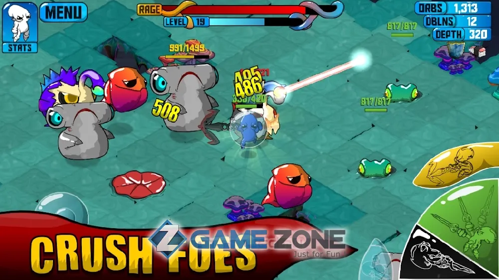 صورة من لعبة Quadropus Rampage [Много денег]