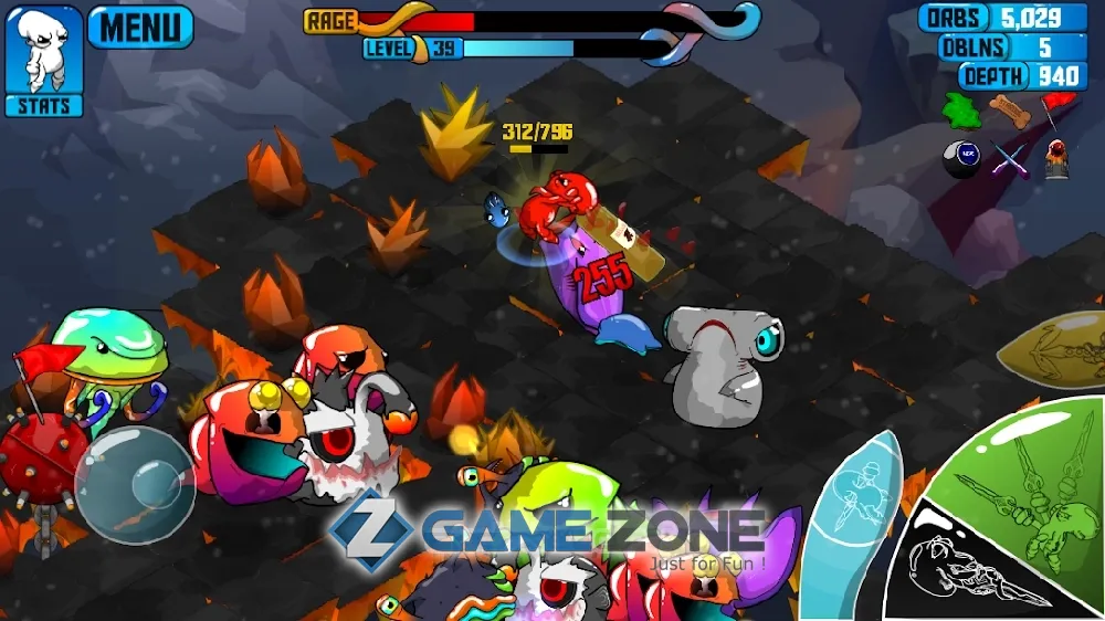 صورة من لعبة Quadropus Rampage [Много денег]