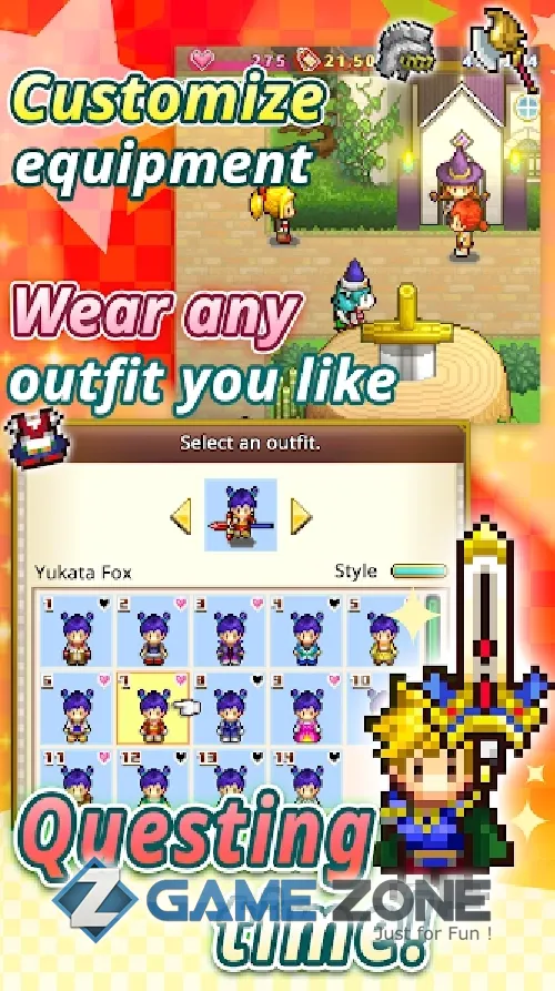 صورة من لعبة Quest Town Saga [Много денег]
