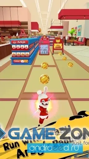 صورة من لعبة Rabbids Arbys Rush [Много денег]