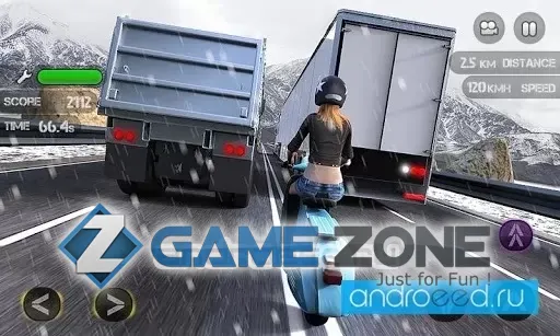 صورة من لعبة Race the Traffic Moto FULL [Много денег]