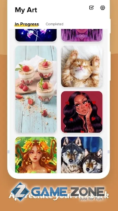 صورة من لعبة Colorscapes Plus Color by Number Coloring Games