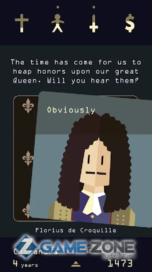 صورة من لعبة Reigns: Her Majesty