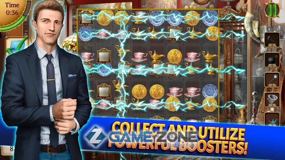 صورة من لعبة Relic Match 3 Mystery Society [Mod Diamonds]