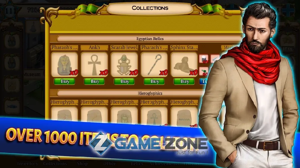 صورة من لعبة Relic Match 3 Mystery Society [Mod Diamonds]
