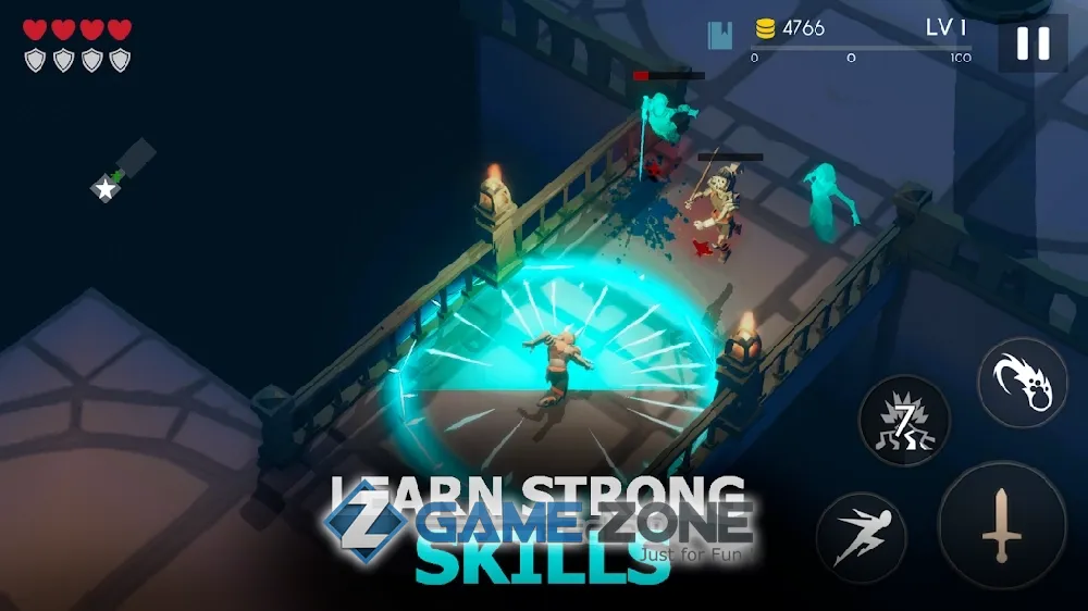 صورة من لعبة Restless Dungeon - Roguelike Hack n Slash