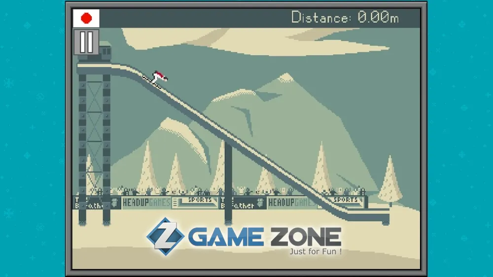 صورة من لعبة Retro Winter Sports 1986