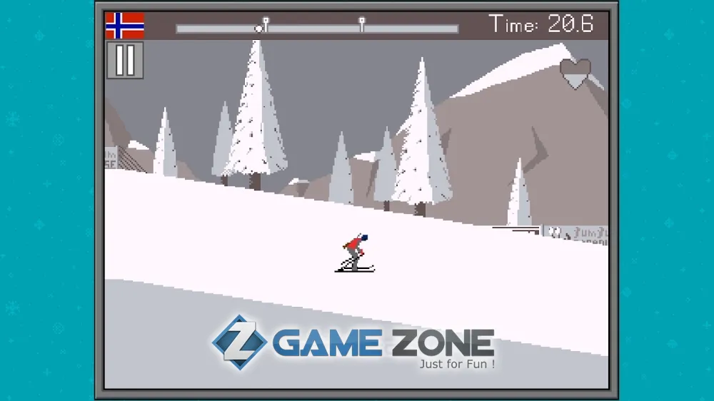 صورة من لعبة Retro Winter Sports 1986