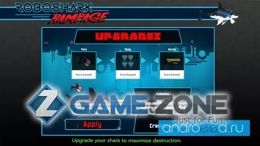 صورة من لعبة Robo Shark Rampage [Много денег]