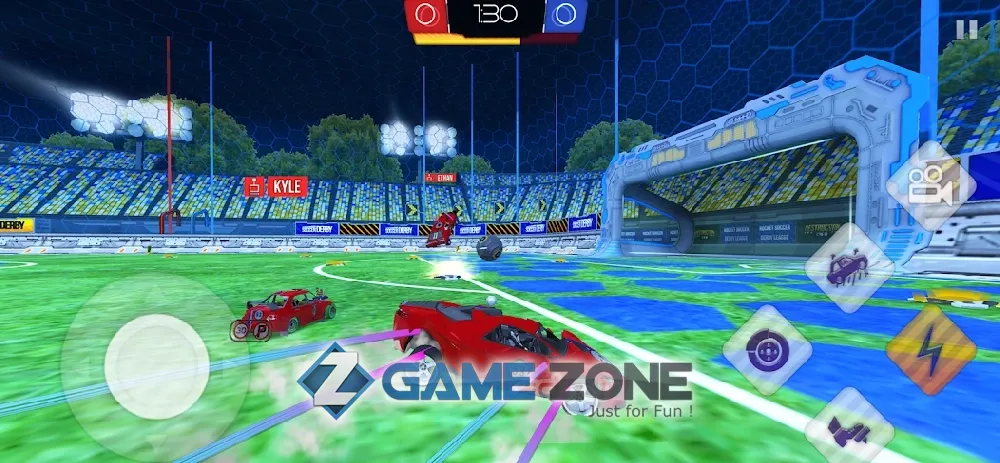 صورة من لعبة Rocket Soccer Derby: Multiplayer Demolition League [Много денег]