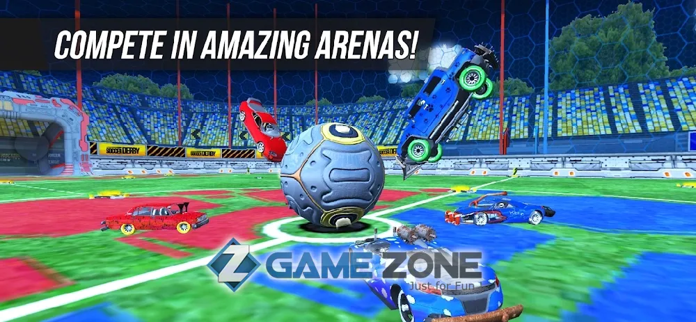 صورة من لعبة Rocket Soccer Derby: Multiplayer Demolition League [Много денег]