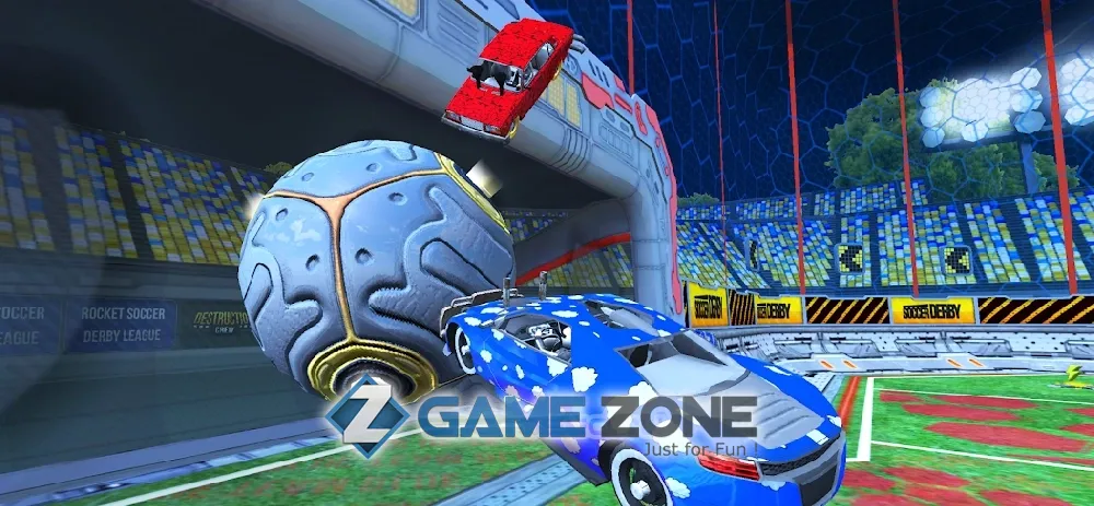 صورة من لعبة Rocket Soccer Derby: Multiplayer Demolition League [Много денег]