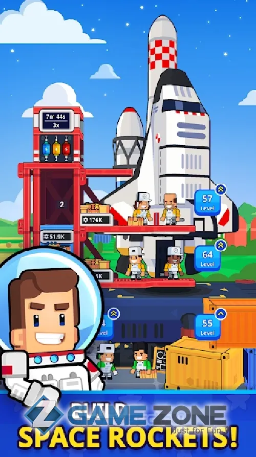 صورة من لعبة Rocket Star - ракетный магнат