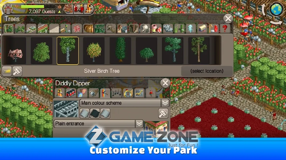 صورة من لعبة RollerCoaster Tycoon Classic [Unlocked + много денег]
