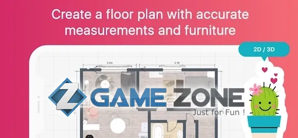 صورة من لعبة Room Planner Home Interior & Floorplan Design 3D [unlocked]