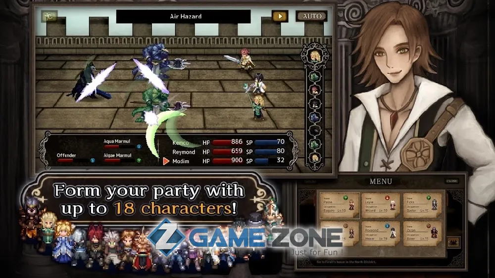 صورة من لعبة RPG Monochrome Order