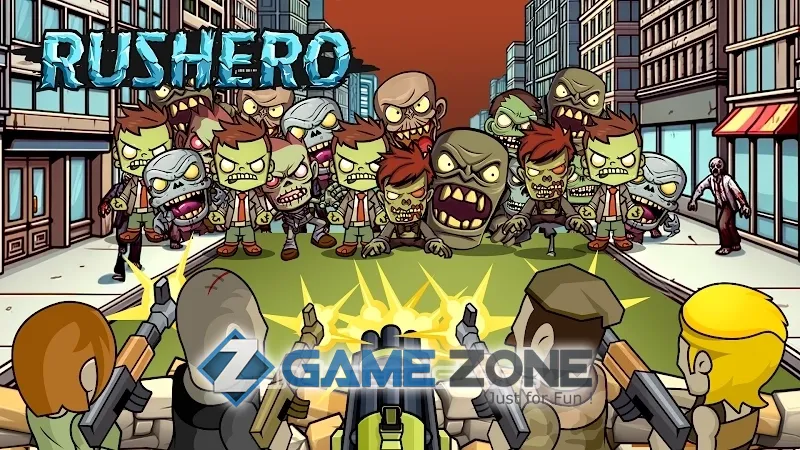 صورة من لعبة Rushero: Zombies Tower Defense [Money mod]