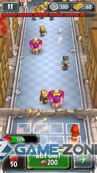 صورة من لعبة Rushero: Zombies Tower Defense [Money mod]