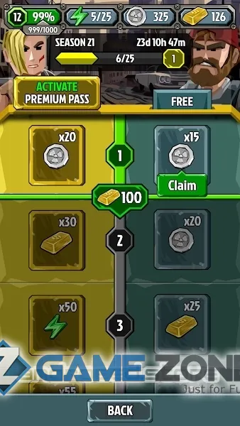 صورة من لعبة Rushero: Zombies Tower Defense [Money mod]