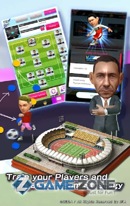 صورة من لعبة SEGA POCKET CLUB MANAGER