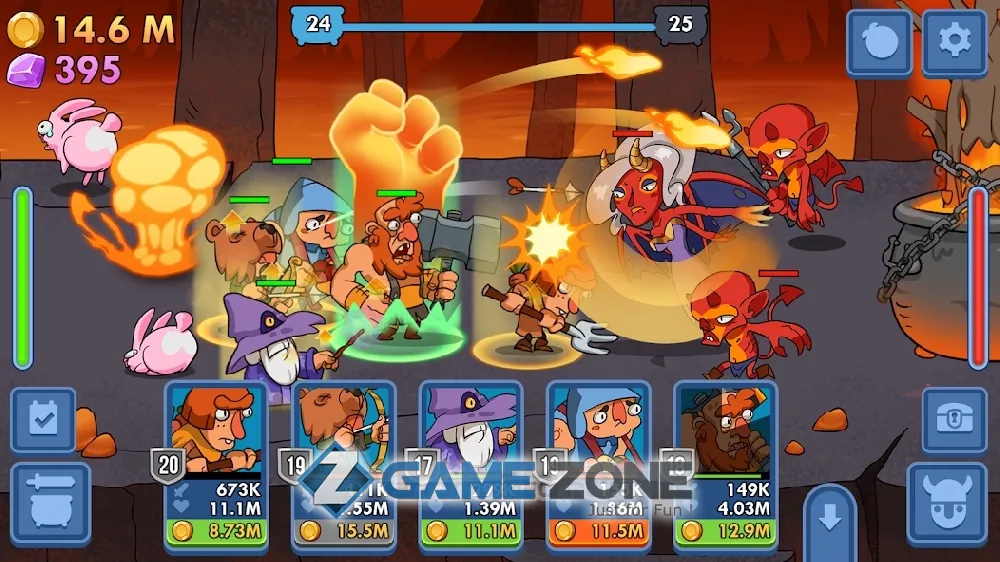 صورة من لعبة Semi Heroes: Idle RPG [Много денег]