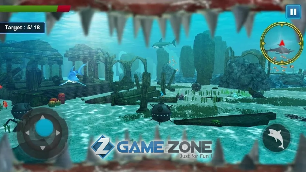 صورة من لعبة Shark Simulator 2019 [Много денег]