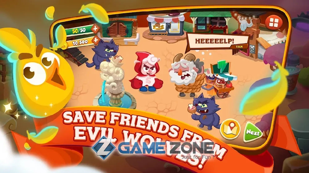 صورة من لعبة Sheepong : Match-3 Adventure
