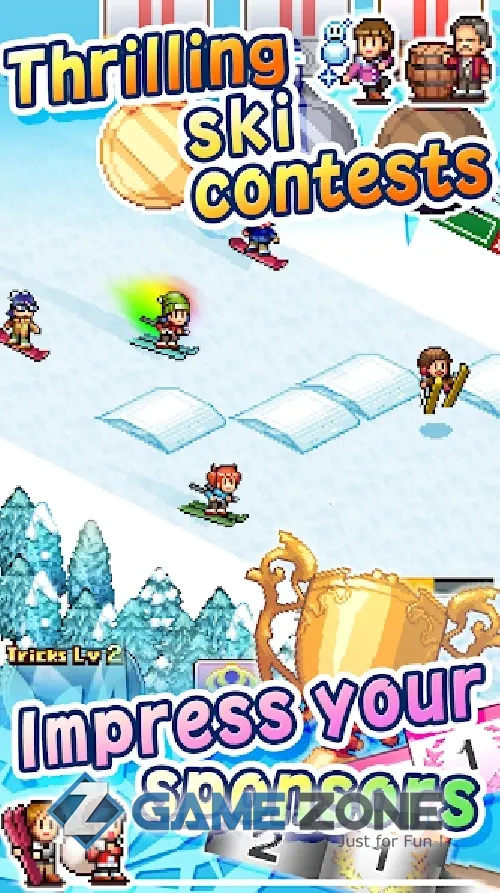 صورة من لعبة Shiny Ski Resort