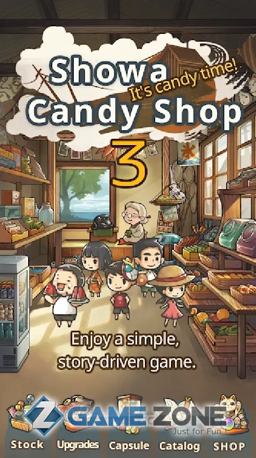 صورة من لعبة Showa Candy Shop 3: Grandmas Purring Postmaster