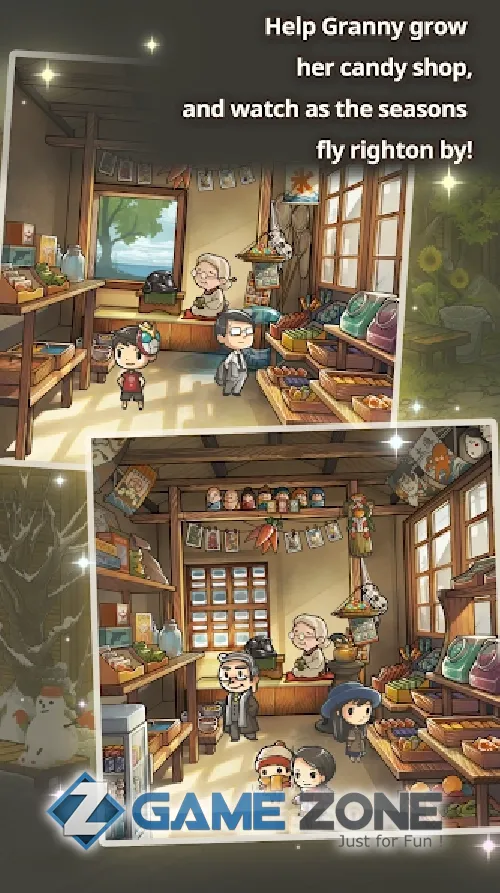 صورة من لعبة Showa Candy Shop 3: Grandmas Purring Postmaster