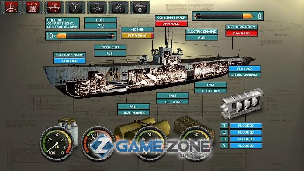 صورة من لعبة Silent Depth Submarine Sim