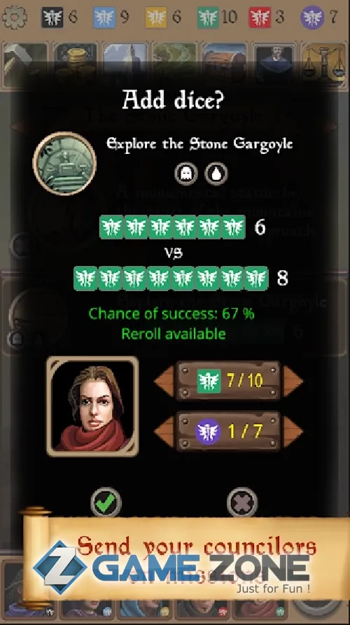 صورة من لعبة Silmaris - strategic boardgame and text adventures