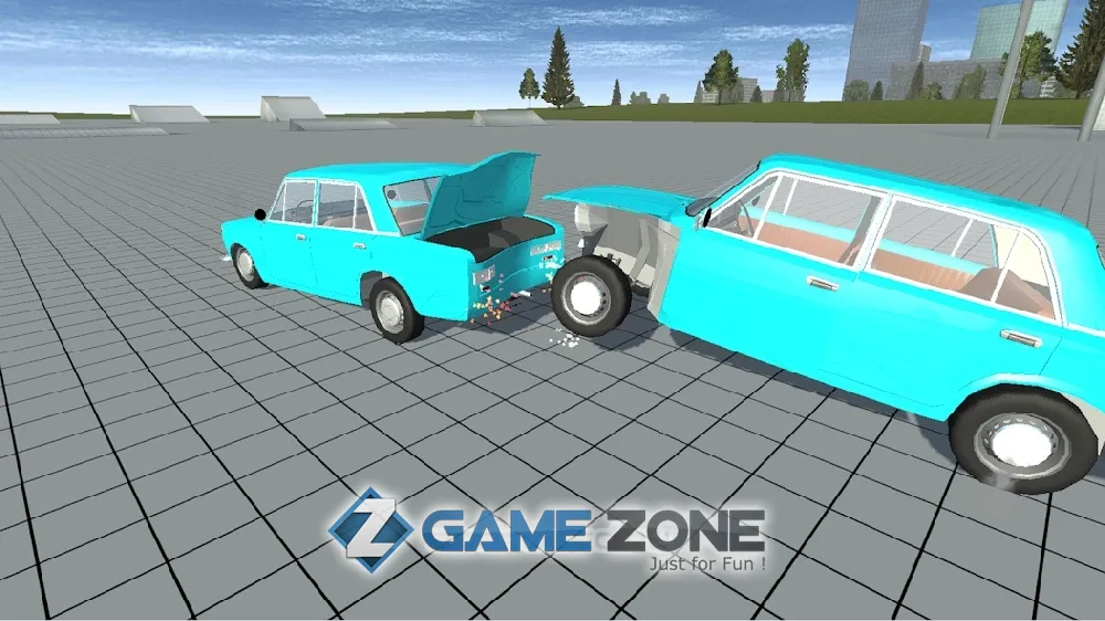 صورة من لعبة Simple Car Crash Physics Simulator Demo