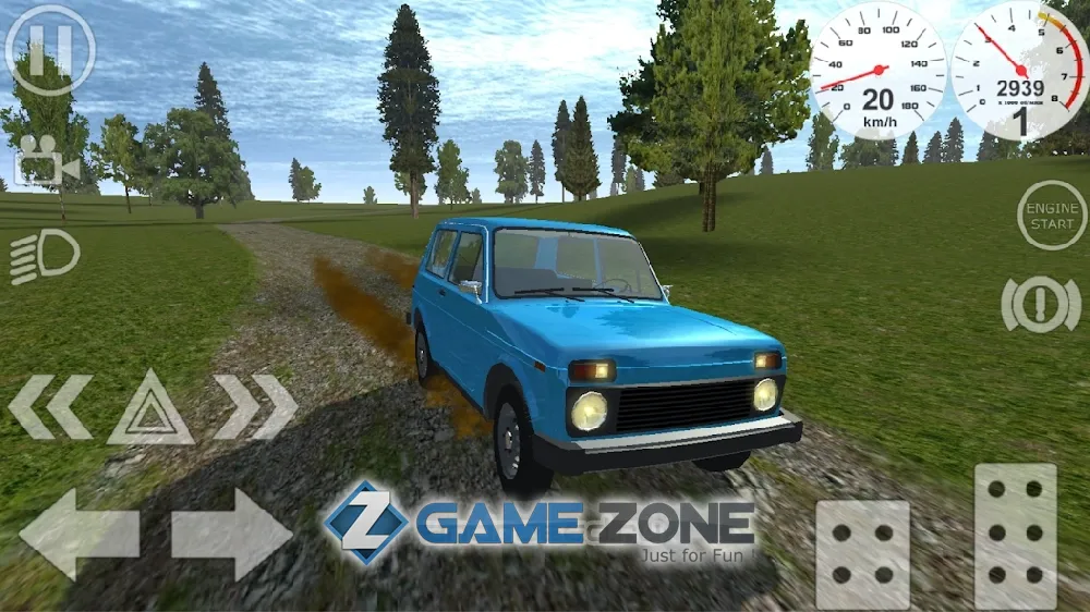 صورة من لعبة Simple Car Crash Physics Simulator Demo